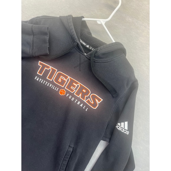 adidas Other - Tigers Adidas hoodie Fayetteville football Mens M black sweatshirt medium hood